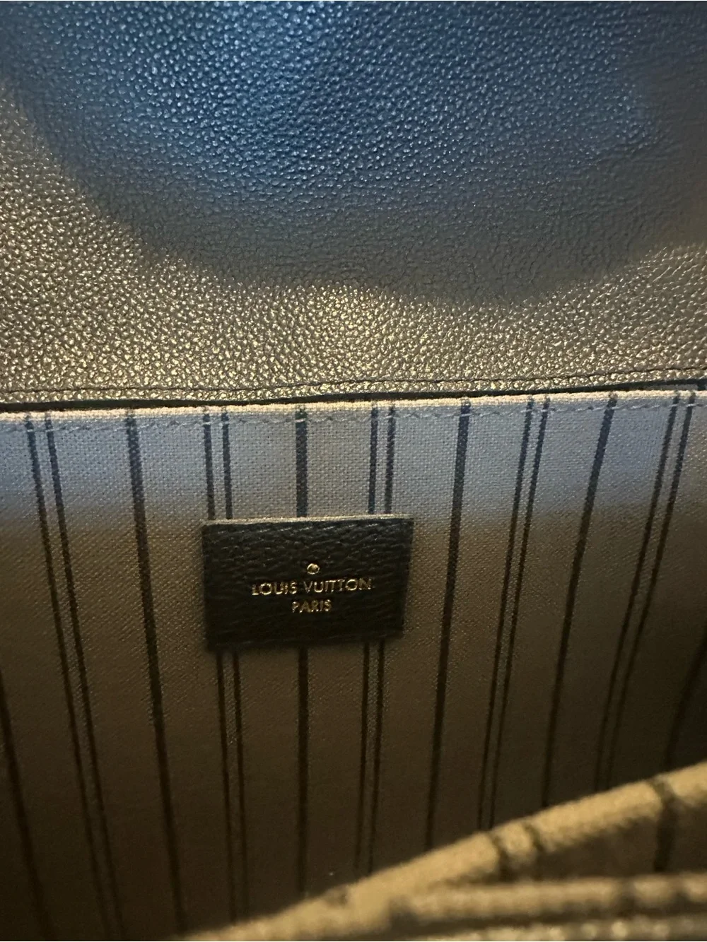 Louis Vuitton Black Embossed Monogram Small Crossbody Bag